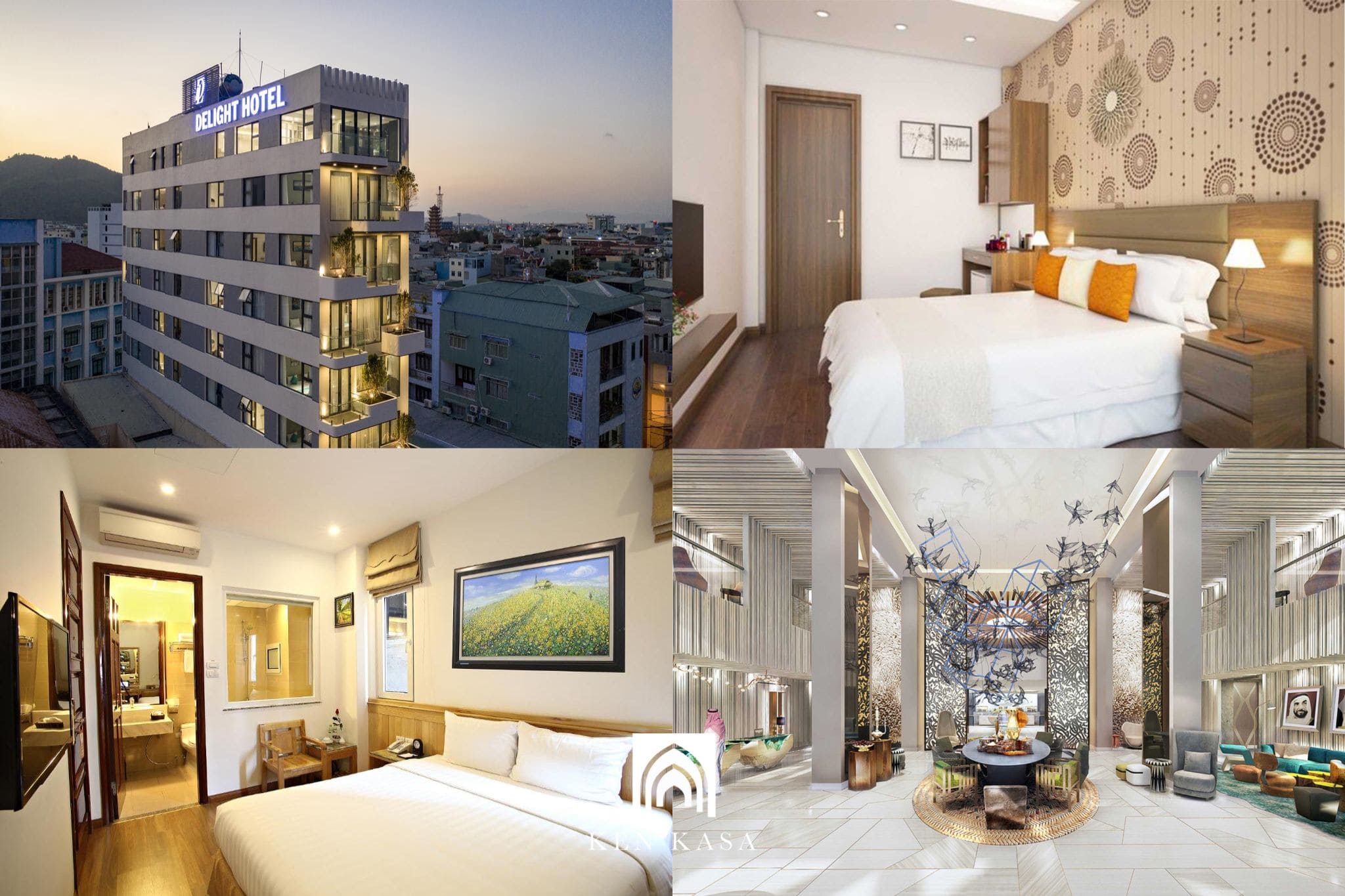 Khách sạn 7 tầng 2 sao thường có từ 20-35 phòng 